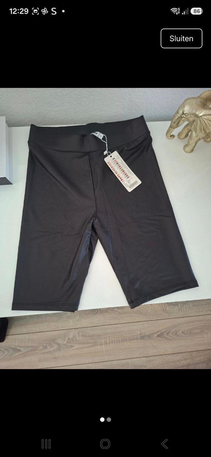Nieuw biker short maay S, Kort, Zwart, Nieuw, New Yorker