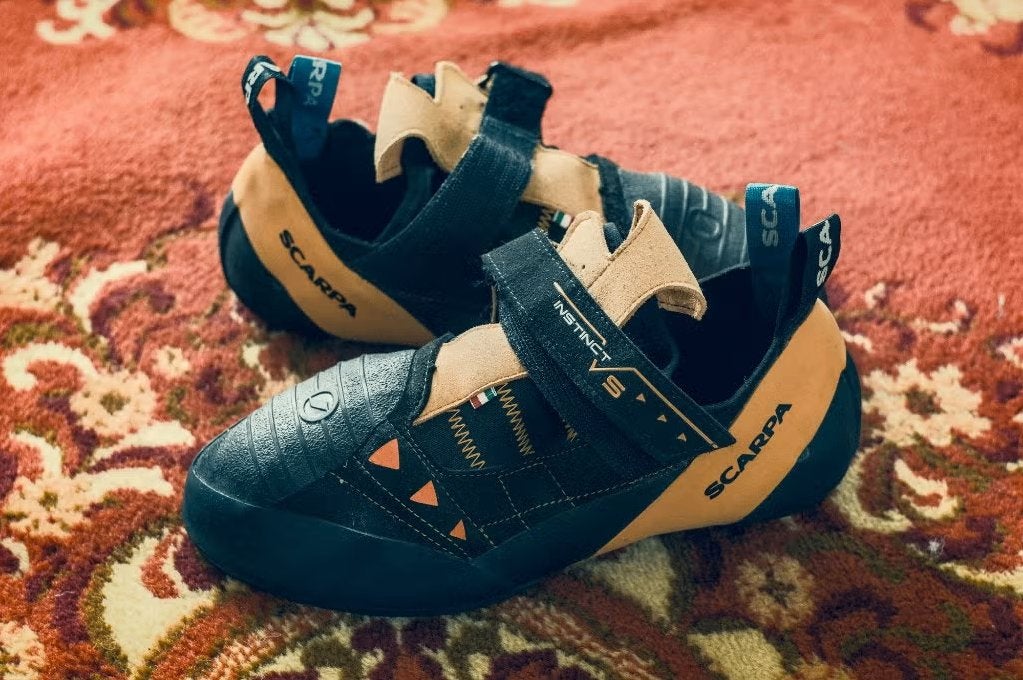 Scarpa Instinct klimschoenen - maat 46, Sport en Fitness, Klimsport, Ophalen of Verzenden, Zo goed als nieuw, Klimsportschoenen