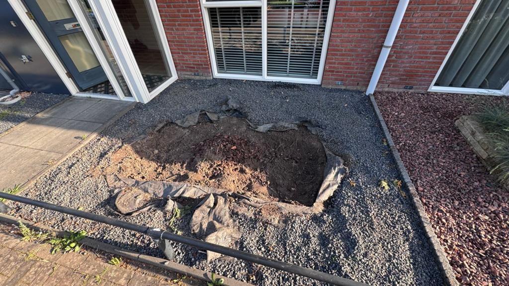 Donkergrijs split/grind voor tuin of oprit, Ophalen, Zo goed als nieuw, Split, Basalt