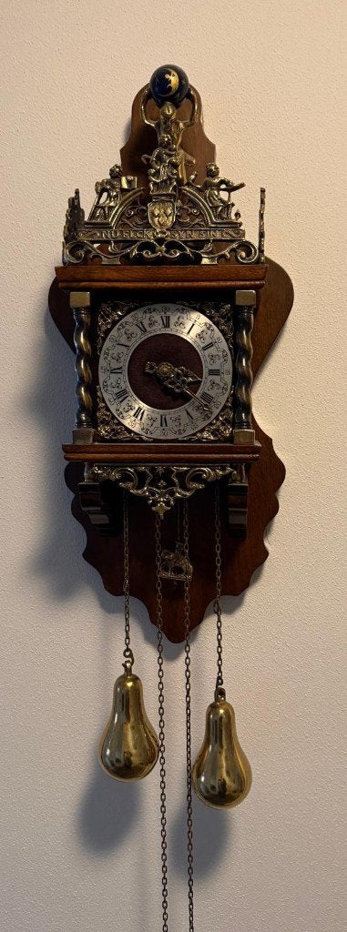 Zaanse Wandklok Warmink, Huis en Inrichting, Klassiek, Ophalen, Zo goed als nieuw, Wandklok
