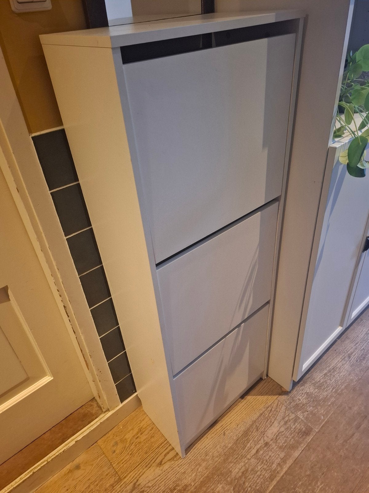 IKEA Bissa Schoenenkast 3 vakken wit, Huis en Inrichting, Kasten | Schoenenkasten, Ophalen, Gebruikt, Modern, Functioneel