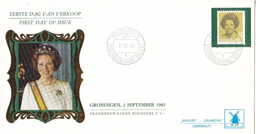 Philato – FDC – Koningin Beatrix – type Struycken - NVPH W59, Postzegels en Munten, Verzenden, Envelop