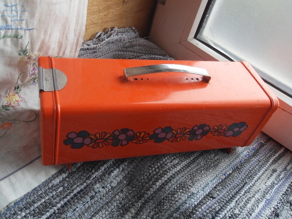 brocante peperkoekdoos/ ontbijtkoekdoos/ opbergtrommel, Ophalen of Verzenden