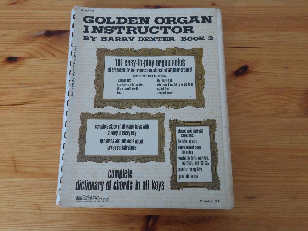 Golden organ instructor book 2 - harry dexter, Orgel, Gebruikt, Ophalen of Verzenden, Artiest of Componist