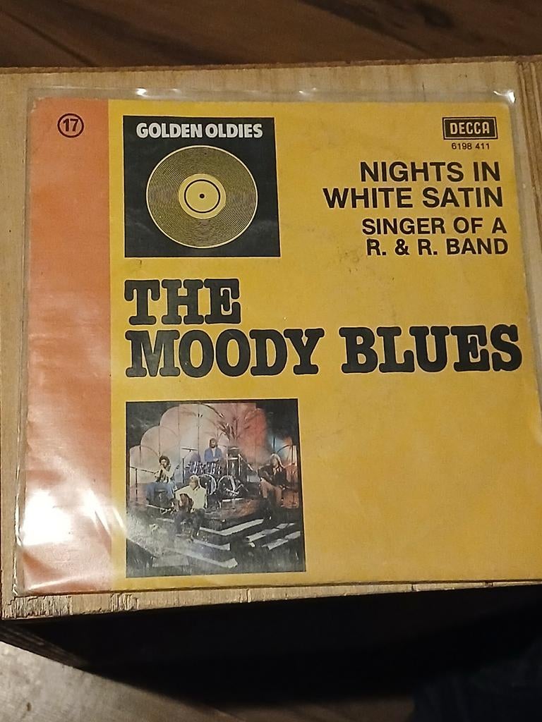 THE MOODY BLUES nights in white satin GOLDEN OLDIES 17, Cd's en Dvd's, Vinyl Singles, Ophalen of Verzenden, Zo goed als nieuw
