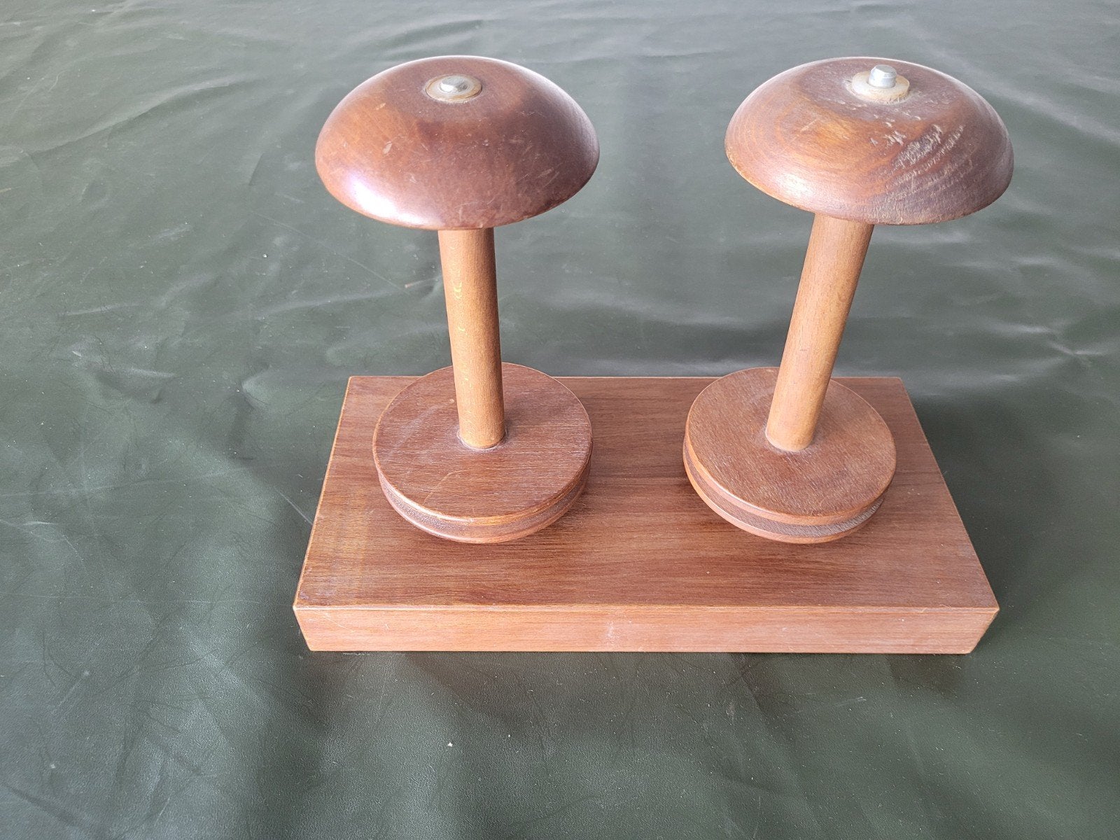 Vintage houten hoedenstandaard - Dubbel, Ophalen of Verzenden
