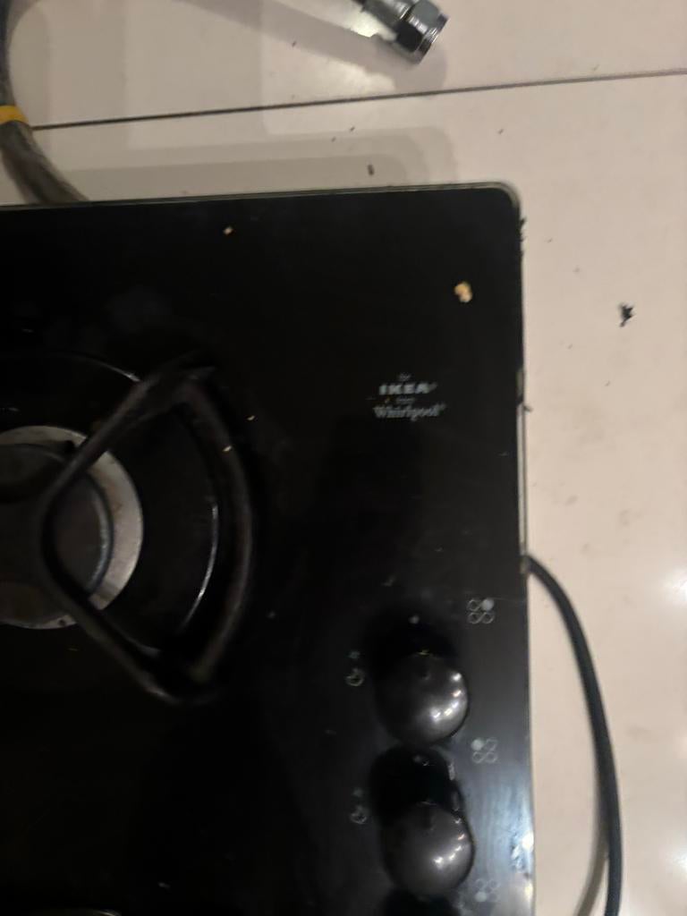 Whirlpool 4 pits gas kookplaat, Witgoed en Apparatuur, Kookplaten, Gebruikt, Inbouw, Gas, 4 kookzones, Ophalen of Verzenden