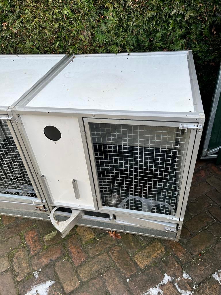 Kweekkooi(box) 85x85x90 extra sterk gaas, onderhoudsvrij, Ophalen of Verzenden, Gebruikt, Aluminium, Volière