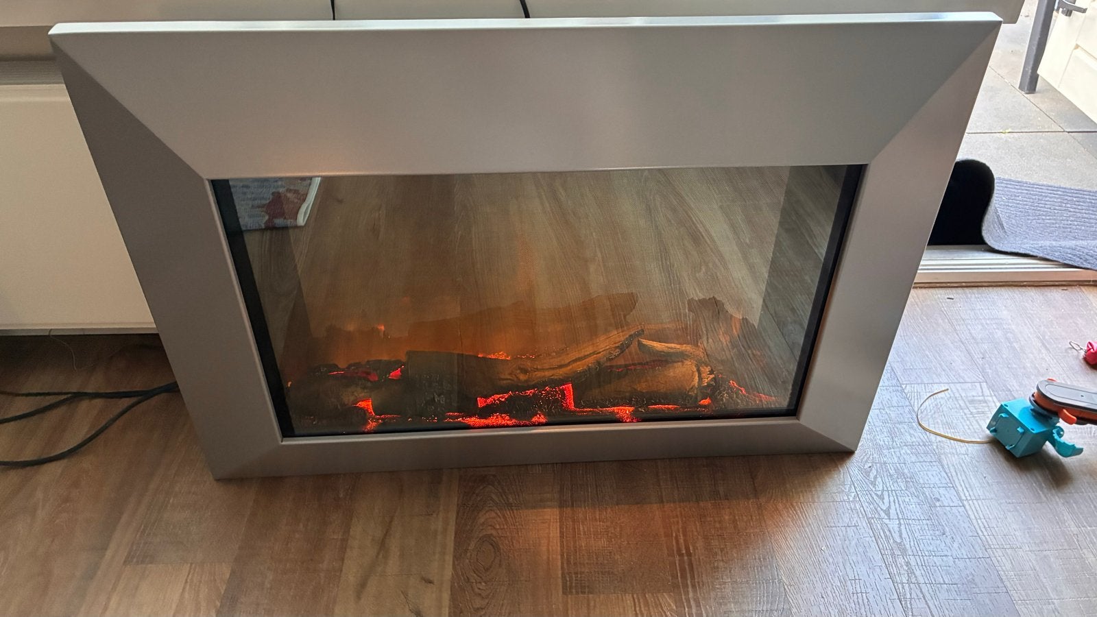 Faber SP4 Inbouw Haard - Elektrische Sfeerhaard, Ophalen, Gebruikt, Grijs, Metaal