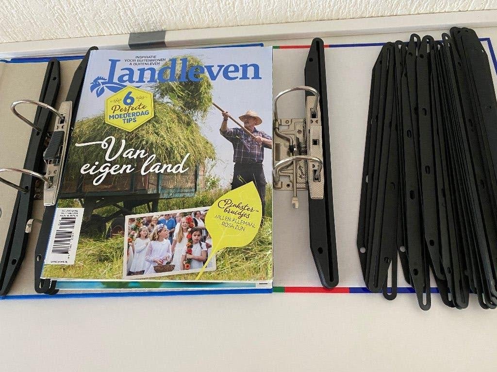 Plastic strips voor opbergen van tijdschriften in ordner, Ophalen of Verzenden, 1980 tot heden, Tijdschrift