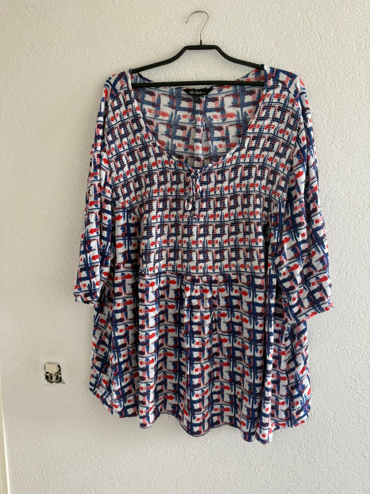 Ulla Popken  schitterende  tuniek/lange blouse  maat 54/56, Kleding | Dames, Ophalen of Verzenden, Zo goed als nieuw, Blauw, Blouse of Tuniek