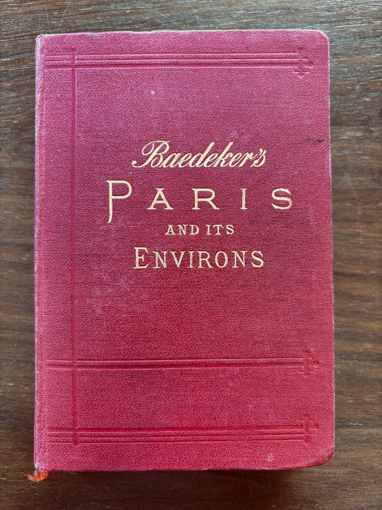Baedeker's Paris and its Environs (1904) – met kaarten, Antiek en Kunst, Ophalen of Verzenden