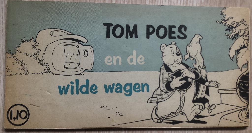TOM POES EN DE WILDE WAGEN (ILLEGALE UITGAVEN VADERLAN, Eén stripboek, Ophalen of Verzenden, Zo goed als nieuw, Marten Toonder