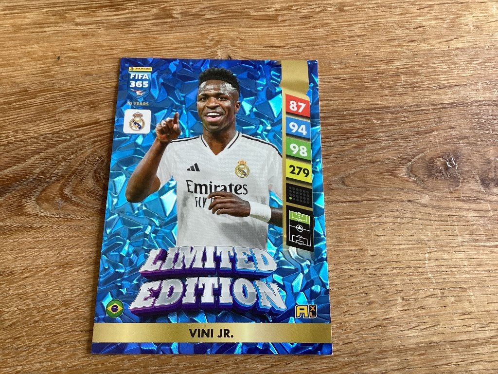 Voetbalkaart Vini jr, Ophalen of Verzenden, Zo goed als nieuw, Plaatje