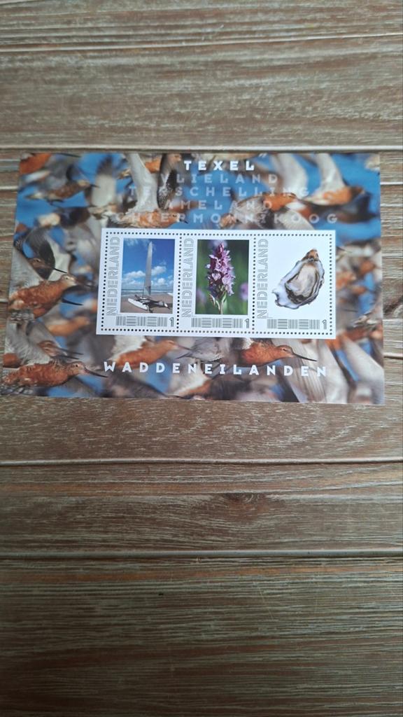 Postfris velletje. Texel.  Persoonlijke.  Waddengebied, Ophalen of Verzenden