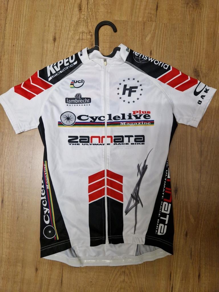 Wielershirt Cyclelive gesigneerd, Verzenden, Zo goed als nieuw, Buitenlandse clubs, Shirt
