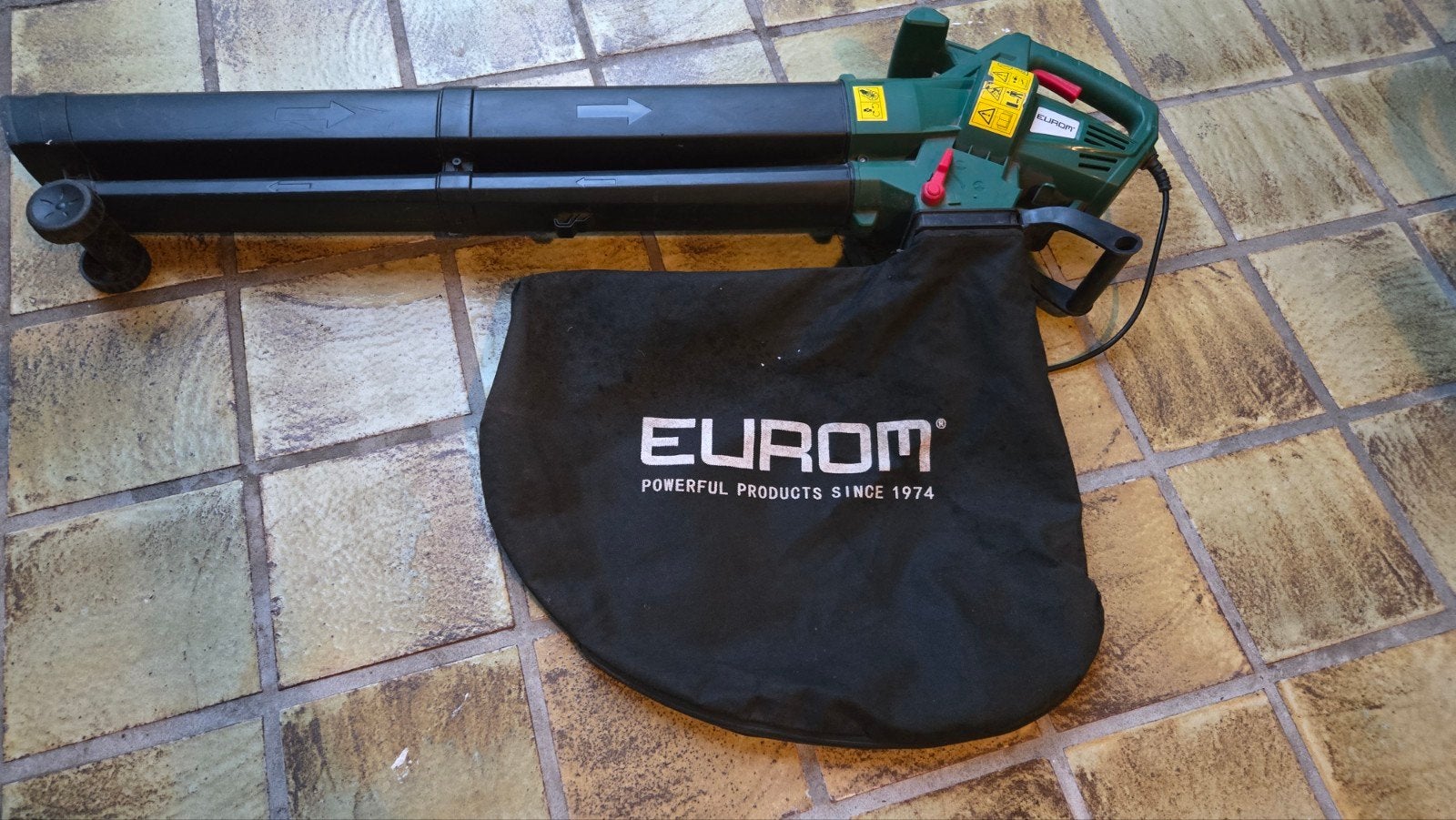 Eurom Gardencleaner 3001 Bladblazer/Bladzuiger, Tuin en Terras, Bladblazers, Ophalen, Gebruikt, Met opvangzak, Handgedragen