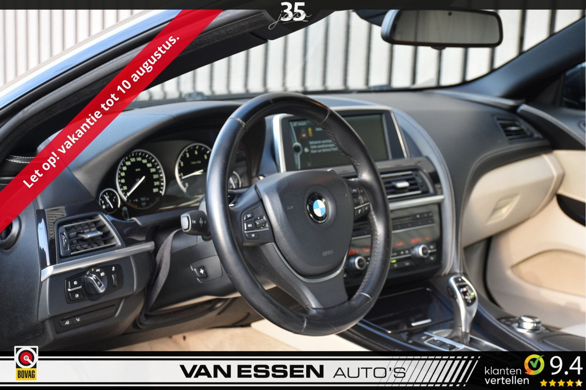BMW 6 Serie Cabrio 650i High Executive Leder Head-Up Navi 36, Auto's, BMW, Automaat, Euro 5, Achterwielaandrijving, Gebruikt