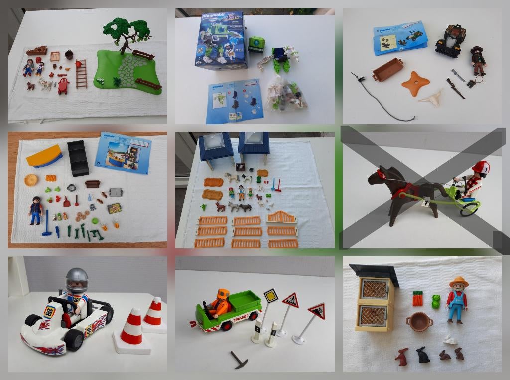 Partij Playmobil  Alles in 1 koop, Ophalen of Verzenden, Zo goed als nieuw, Complete set