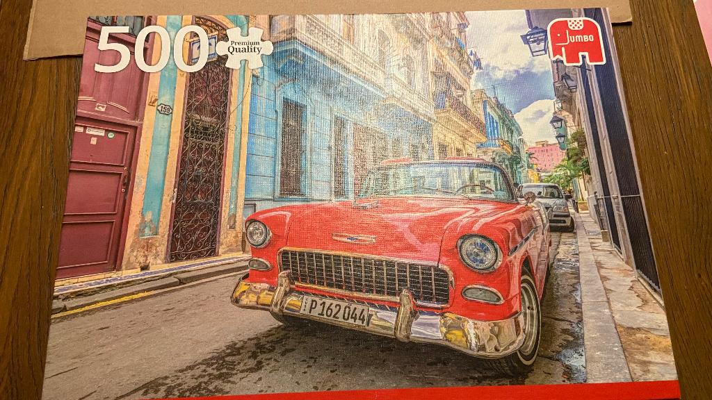 Puzzel 500 stuks oldtimers, Ophalen, 500 t/m 1500 stukjes, Zo goed als nieuw, Legpuzzel