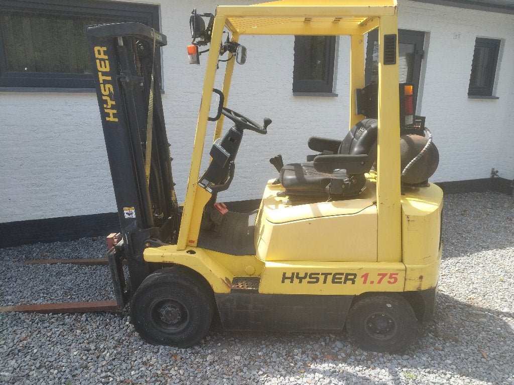 Heftruck Hyster 1,75ton 3-delige mast side shift, Ophalen, Gebruikt