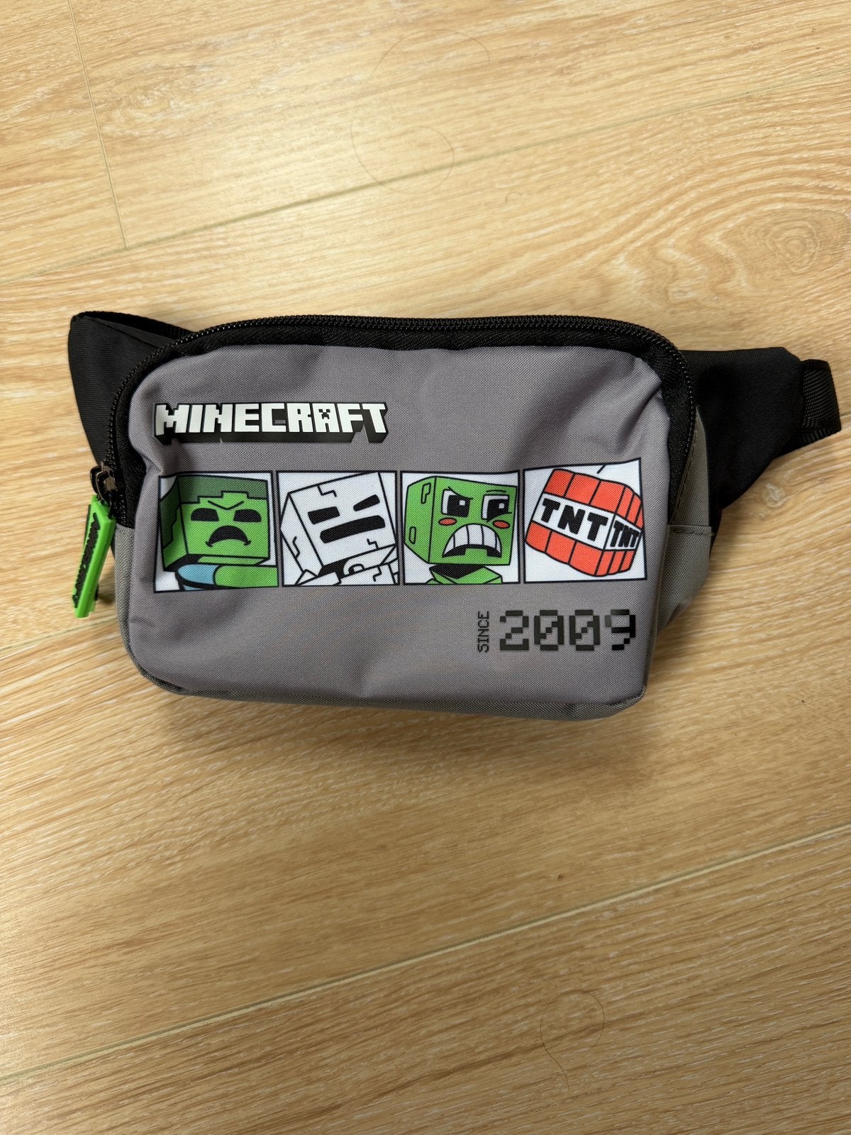 Nieuw! Minecraft heuptasje kind, Met opbergvakken, Tas, Grijs, Nieuw