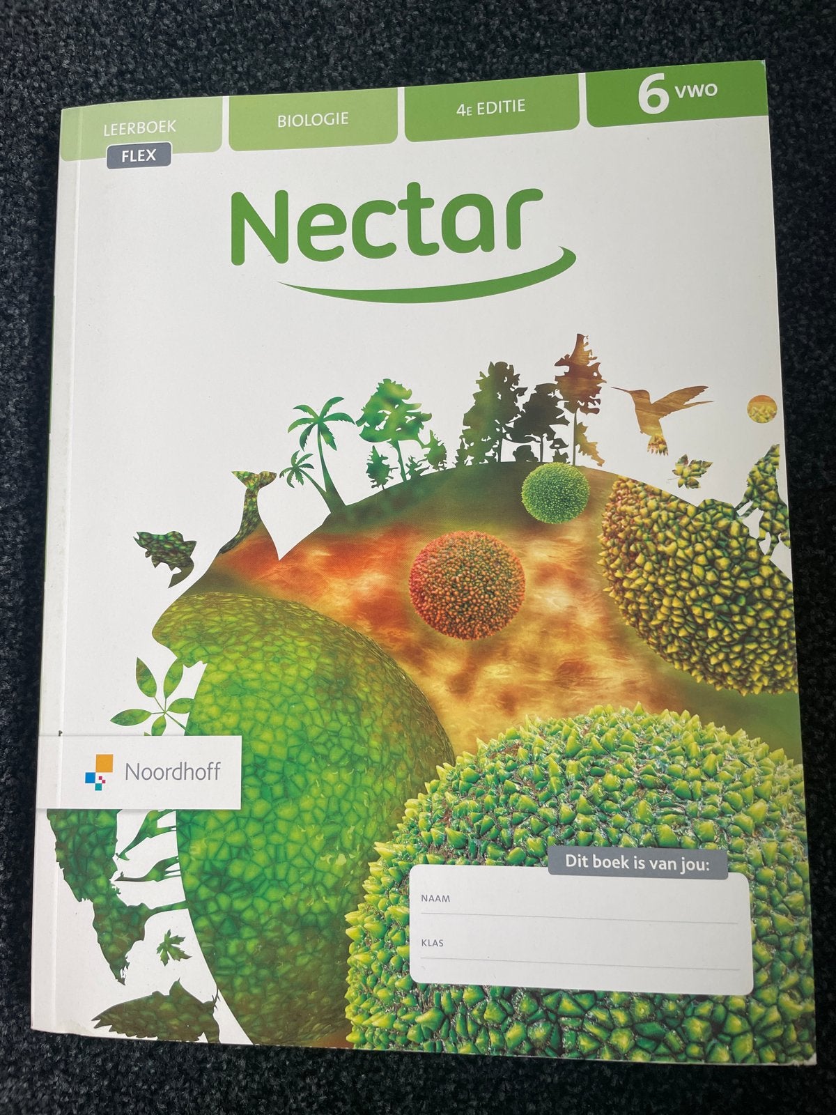 Nectar Biologie Leerboek 4e editie 6 VWO Noordhoff, Boeken, Ophalen of Verzenden, Zo goed als nieuw, VWO, Biologie