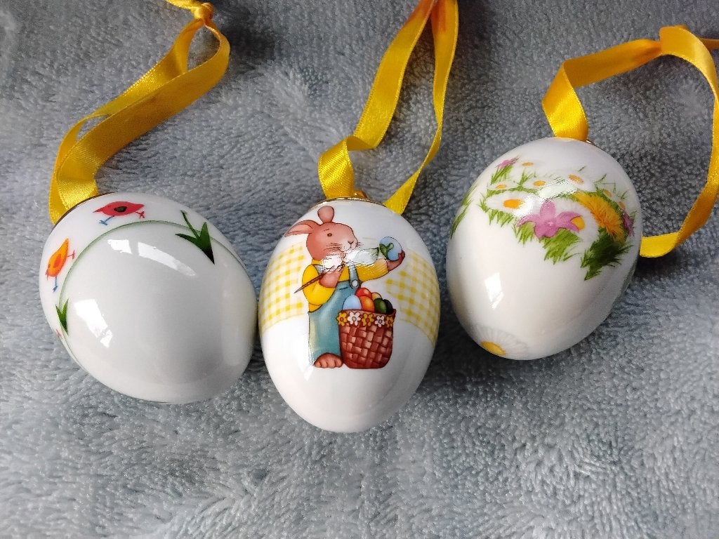 3 Paaseieren - Vintage - Villeroy & Boch -, Verzenden, Zo goed als nieuw