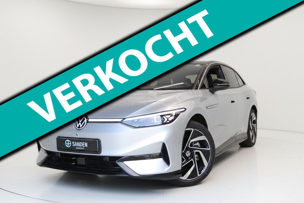 Volkswagen ID.7 Pro Business 77 kWh|Full options|LED Matrix|, Auto's, Dealer onderhouden, Gebruikt, Zwart, Alcantara