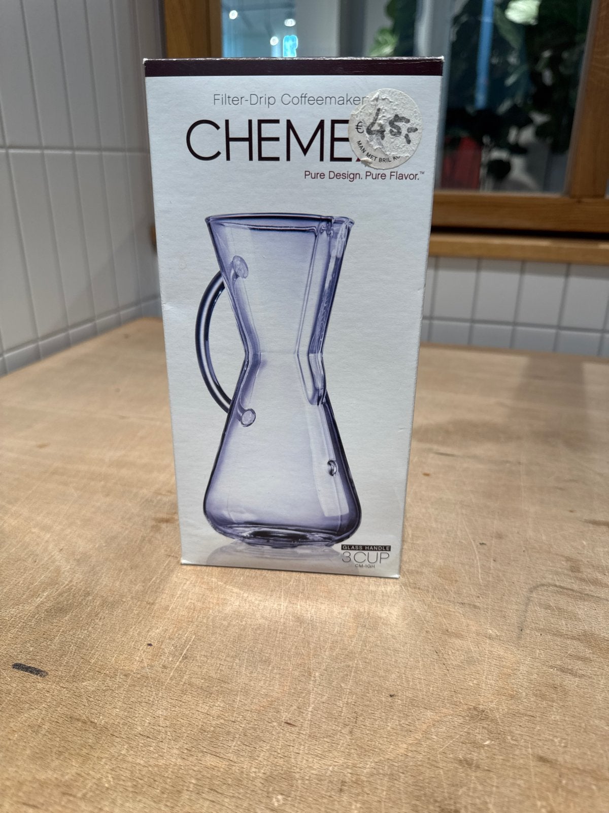 Chemex 3 kops koffiezetapparaat - Nieuw in doos, Overige modellen, Nieuw, Gemalen koffie, Ophalen of Verzenden