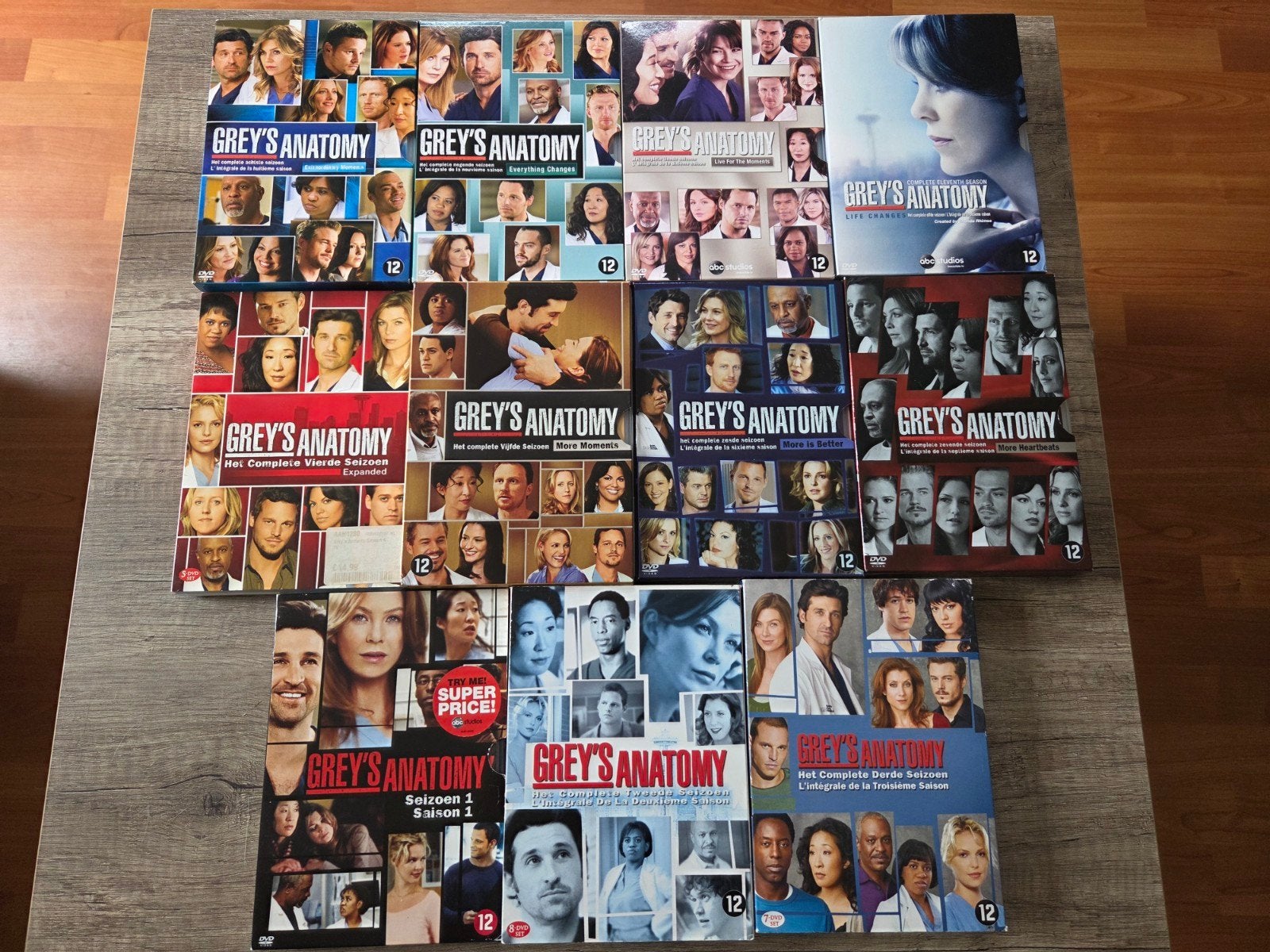 Grey's Anatomy DVD Boxsets - Seizoenen 1 t/m 11, Cd's en Dvd's, Dvd's | Tv en Series, Engels, Seizoen 3, Inclusief doosje, Ophalen of Verzenden