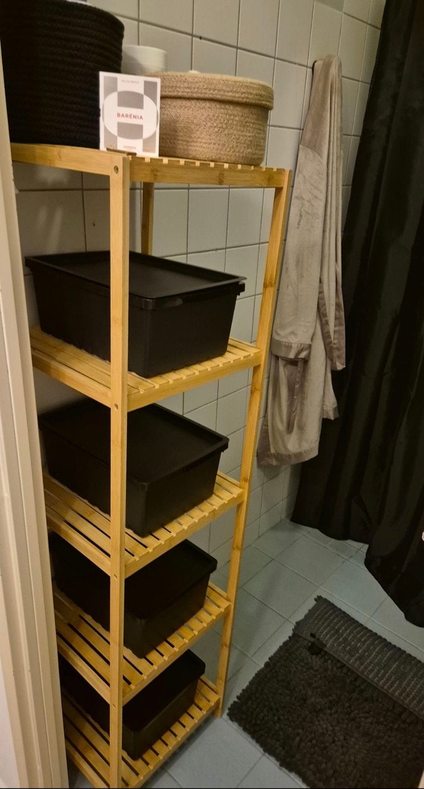 badkamer kast bamboo, Ophalen, (Half)hoge kast, Minder dan 50 cm, Minder dan 100 cm