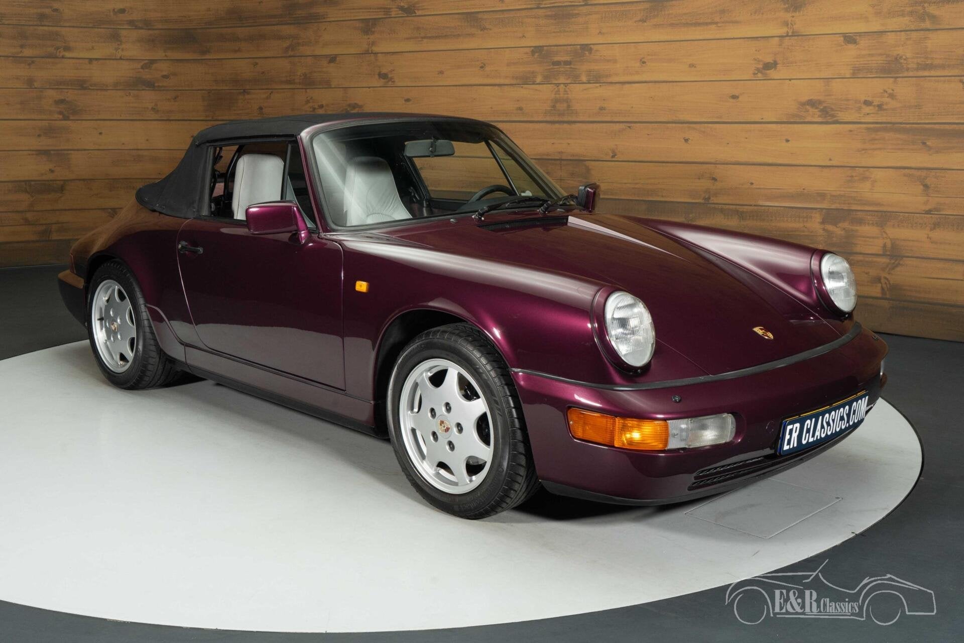 Porsche 911 Carrera 4 Cabriolet | 1990, Auto's, Oldtimers, Overige kleuren, Cabriolet, Leder, Vierwielaandrijving