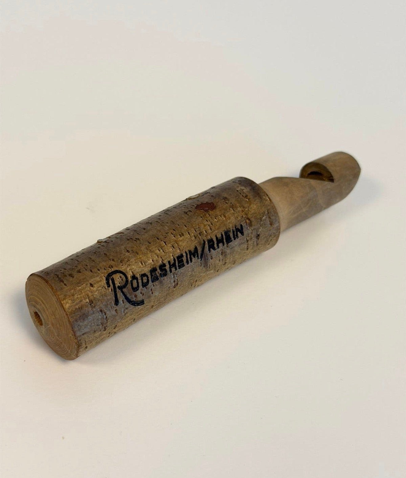 Vintage Houten Vogelfluitje Rüdesheim Rhein 14cm fluit hout, Antiek en Kunst, Ophalen of Verzenden
