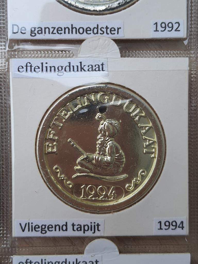 Efteling dukaat ezeltje strekje 1994, Ophalen of Verzenden, Zo goed als nieuw, Overige typen