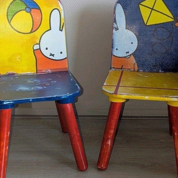 vintage Nijntje stoeltjes, Kinderen en Baby's, Ophalen, Zo goed als nieuw, Stoel(en)