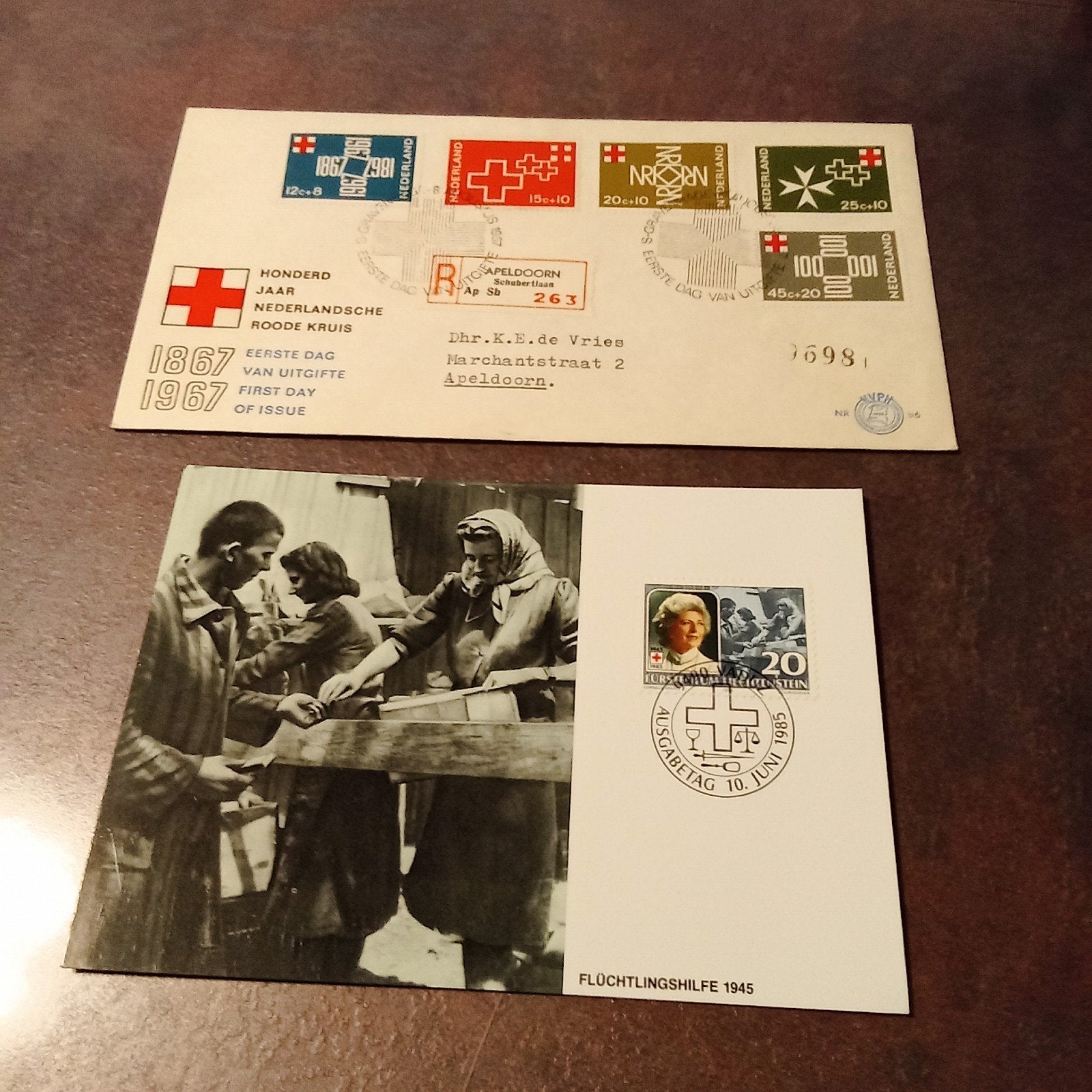 Collectie Rode Kruis Eerstedagenveloppen en kaarten, Ophalen of Verzenden