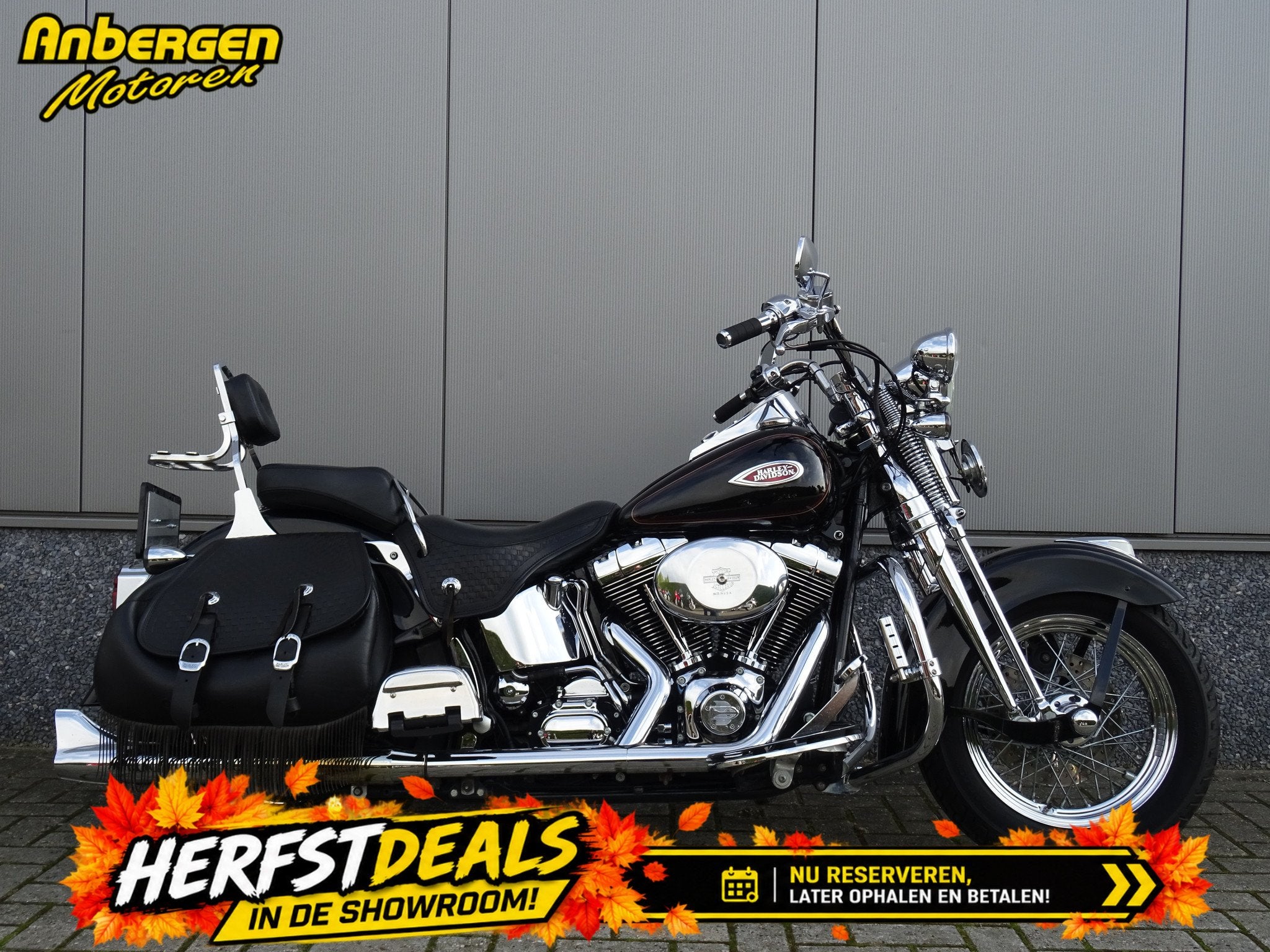 Harley-Davidson FLSTS HERITAGE SPRINGER (bj 2002), Chopper, 1450 cc, Gebruikt, Bedrijf