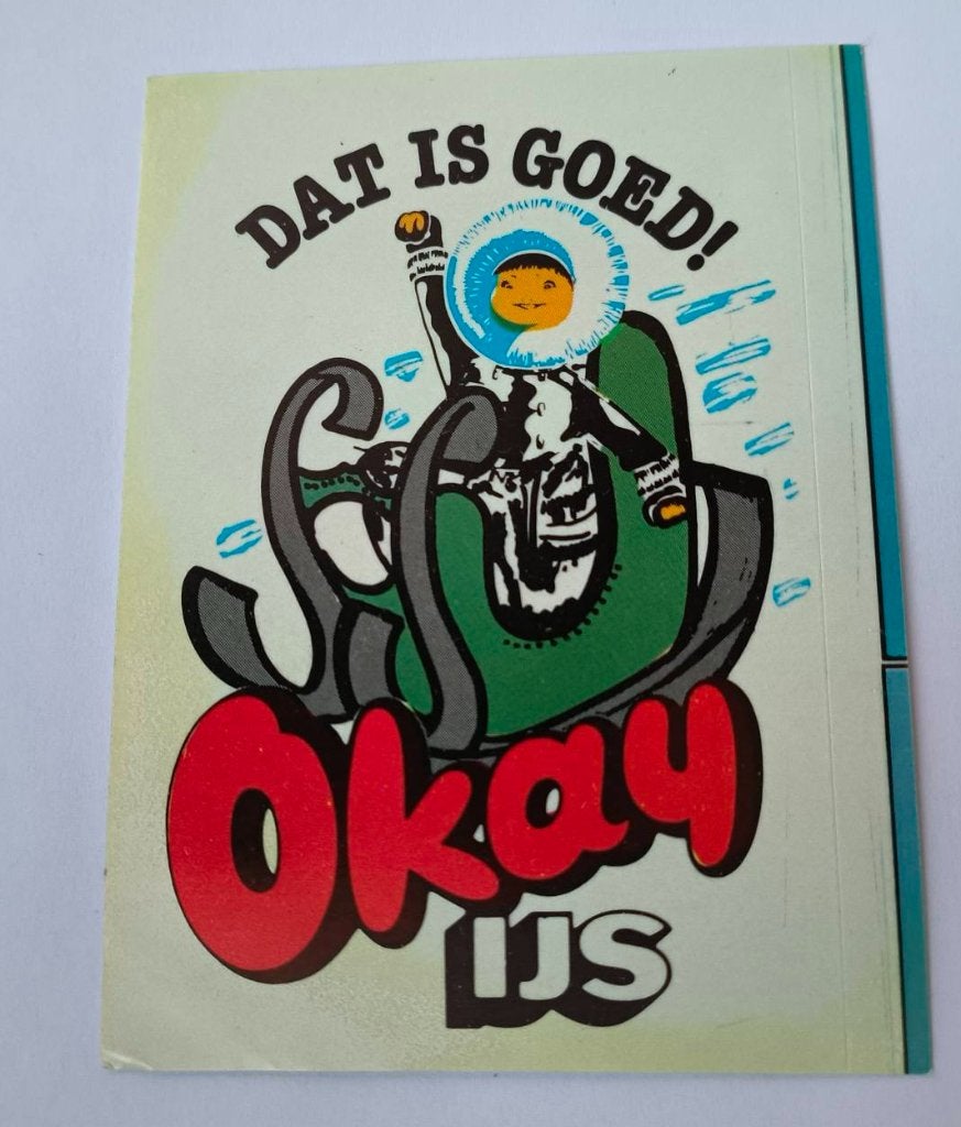 Sticker Okay ijs. Dat is goed !, Ophalen of Verzenden, Zo goed als nieuw, Merk