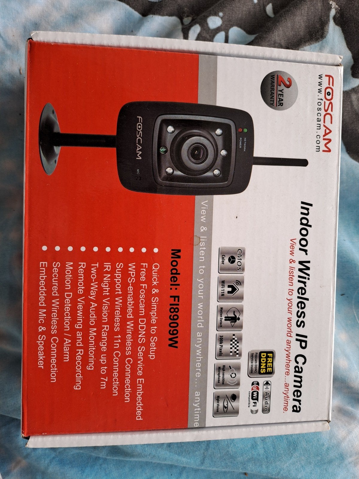 Foscam Indoor Wireless IP Camera, Ophalen of Verzenden, Zo goed als nieuw, Binnencamera