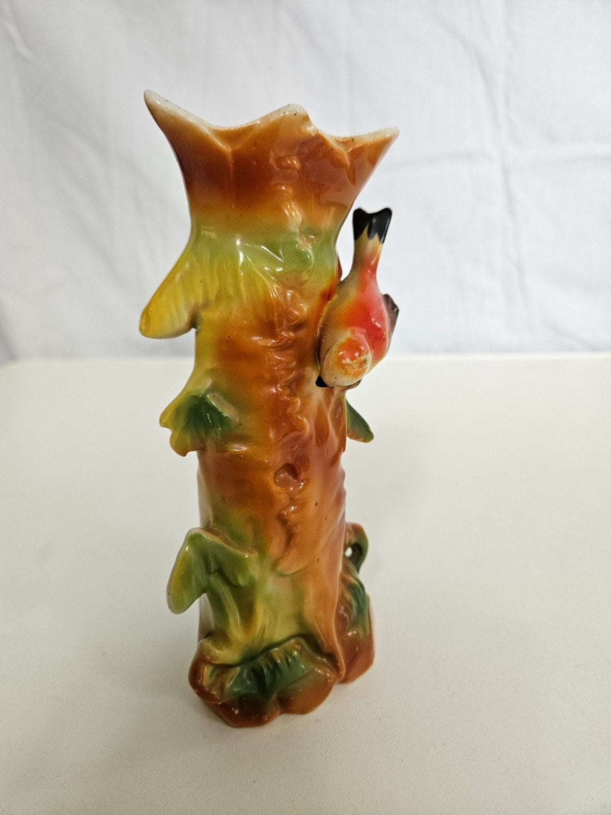 Vintage porseleinen vaasje met vogel - Made in Germany, Ophalen of Verzenden
