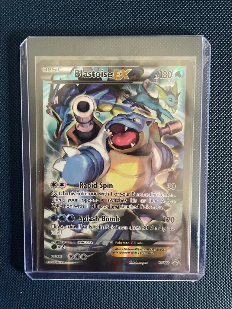 Blastoise Ex XY Promokaart, Ophalen of Verzenden, Gebruikt, Losse kaart, Foil