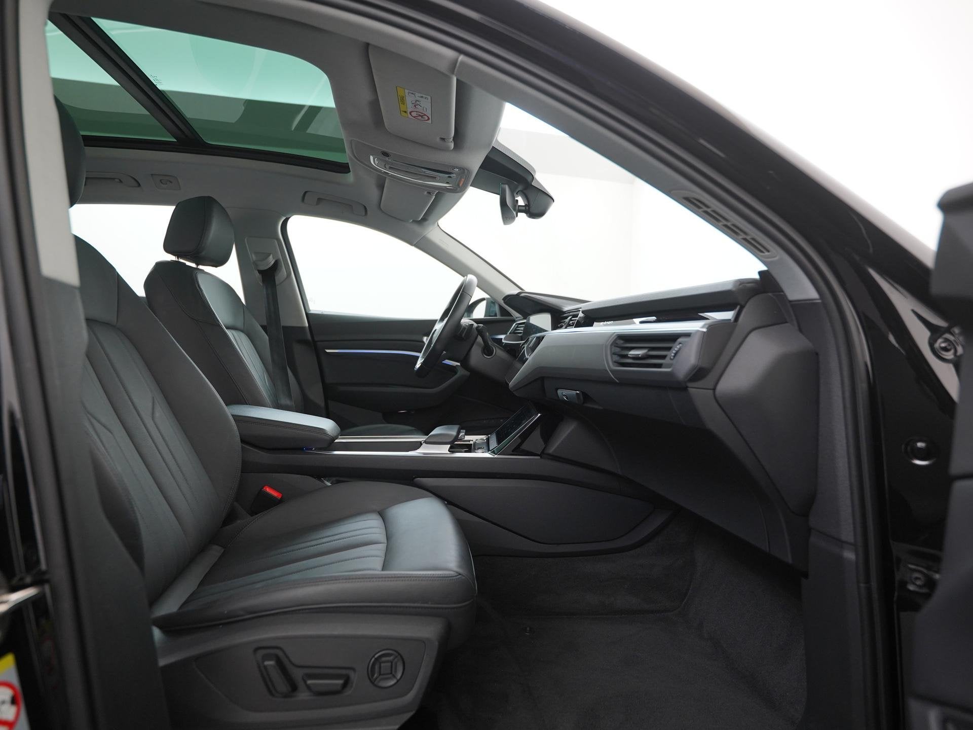 Audi e-tron 50 quattro 71 kWh | SOH 92% | Panoramadak | Lede, Automaat, 12 maanden, 71 kWh, Zwart