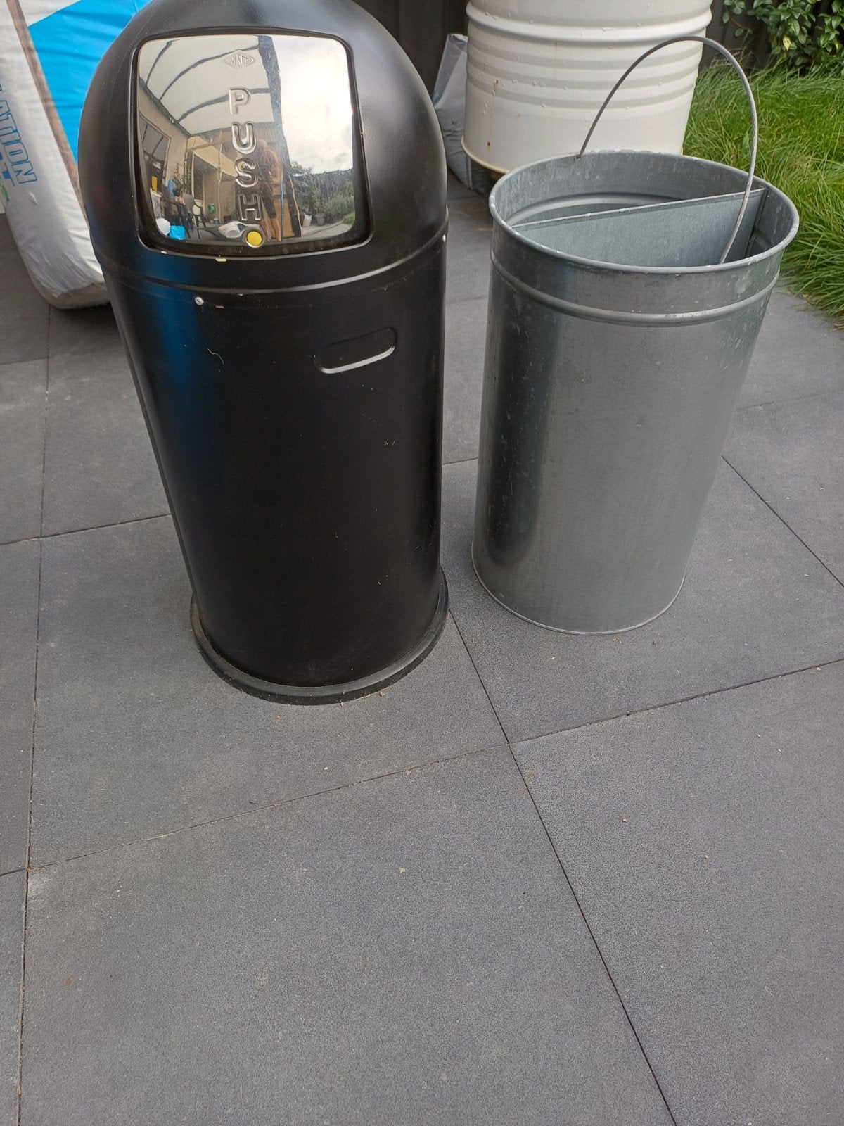 Wesco pushboy 50 liter, Huis en Inrichting, 40 liter of meer, Ophalen, Gebruikt, Metaal