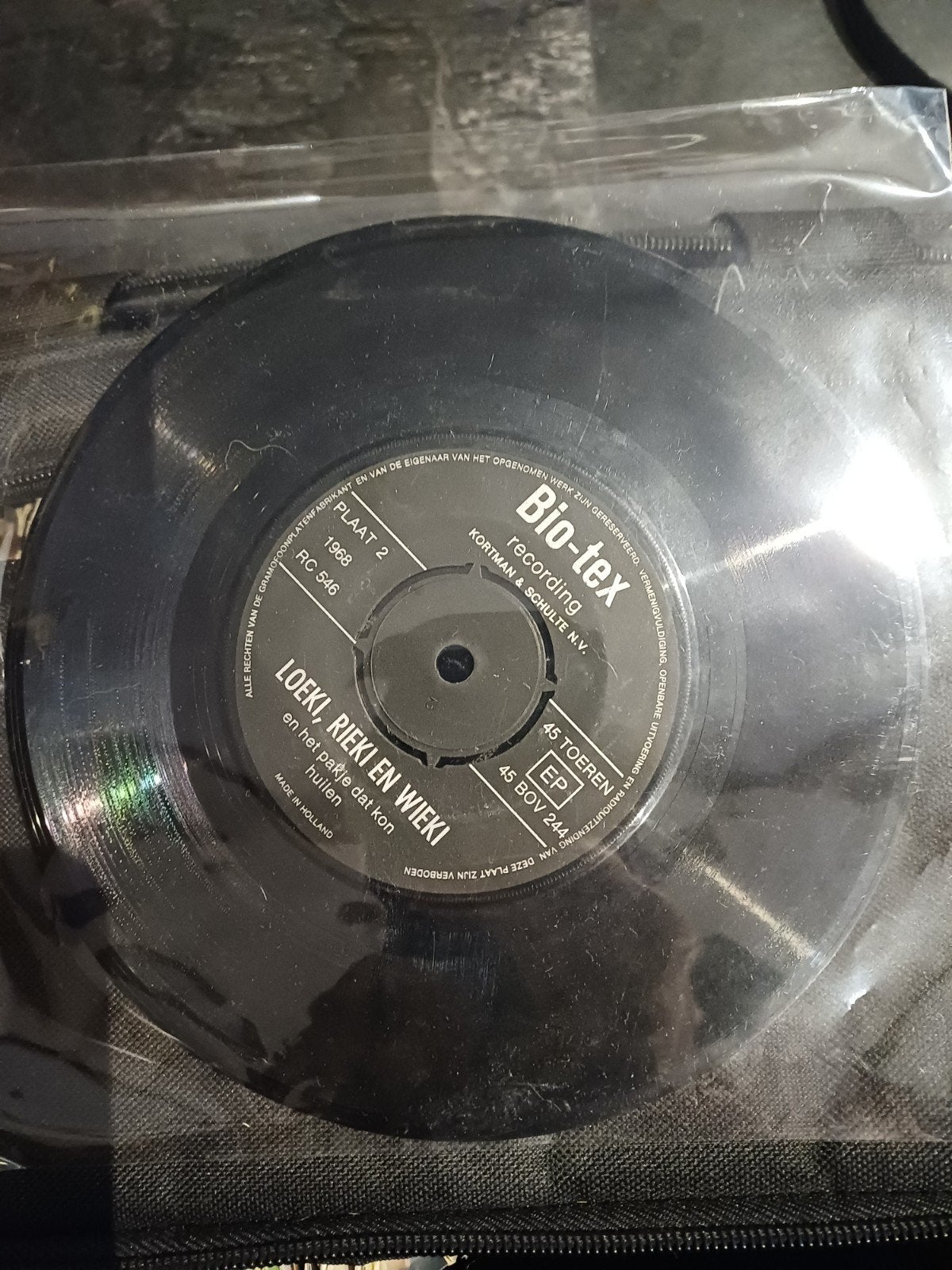 Loeki, Rieki en Wieki - Bio-tex EP (1968), Cd's en Dvd's, Vinyl Singles, Gebruikt, Ophalen of Verzenden, EP, Originele persing