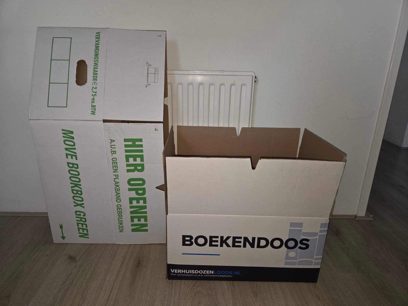 Verhuisdozen - Boekendozen (Gebruikt), Doe-het-zelf en Verbouw, Ophalen, 40 tot 60 cm, 50 tot 75 cm, 35 tot 50 cm