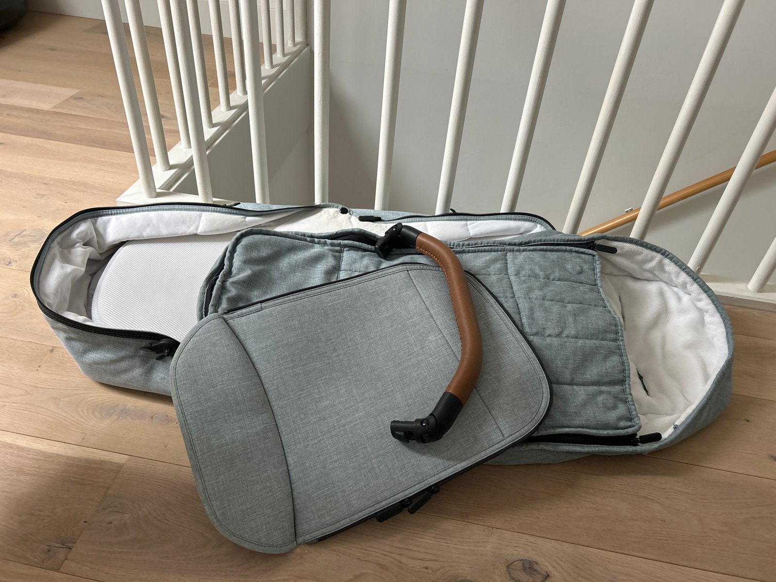 Kinderwagen met wiegmodel, buggie en voetenzak, Gebruikt, Combiwagen, Met reiswieg, Ophalen