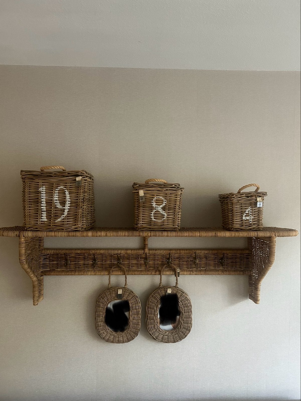 Div. Riviea Maison Rotan/rieten woonaccessoires en meubels, Huis en Inrichting, Ophalen, Gebruikt, Landelijk, Natuurlijk materiaal