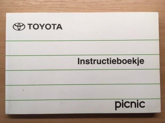 Toyota Picnic Instructieboekje       1987 -       Nieuwstaat, Ophalen of Verzenden