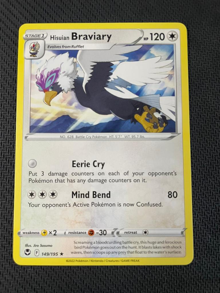 Hisuian Braviary 149/195 Rare Silver Tempest Packfresh, Ophalen of Verzenden, Zo goed als nieuw